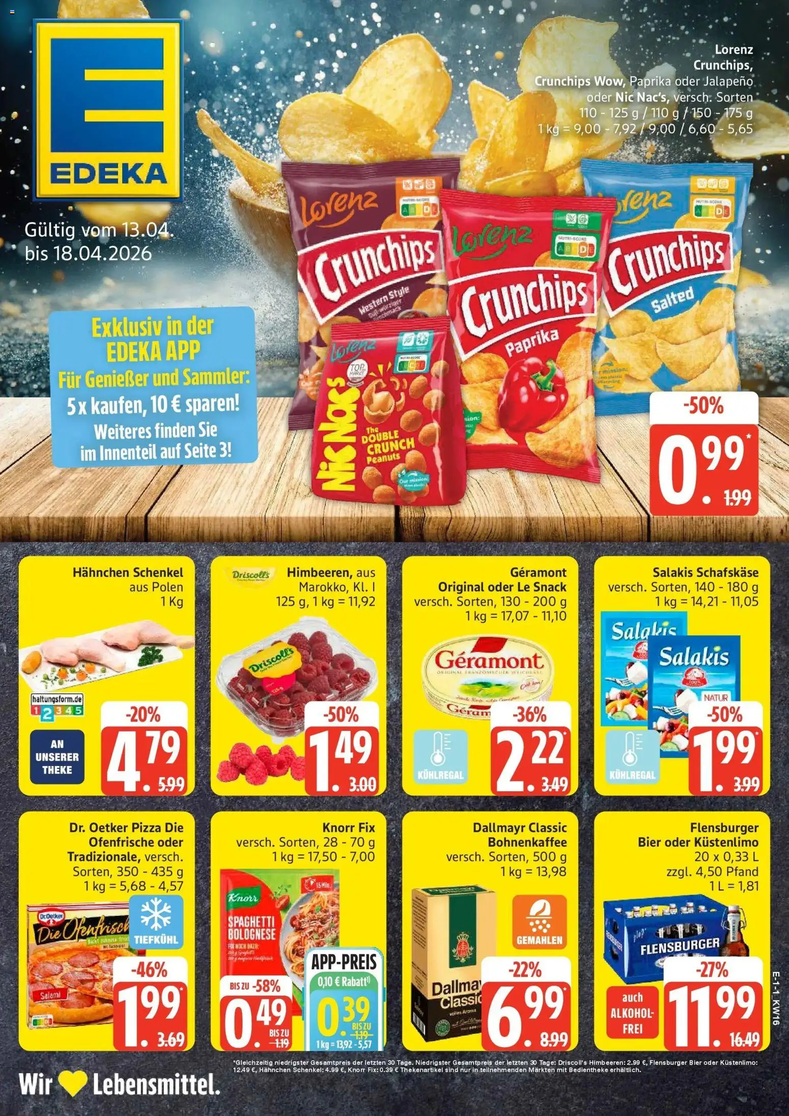 Vorschau von dem Prospekt des Geschäftes Edeka, gültig ab dem 13.04.2026