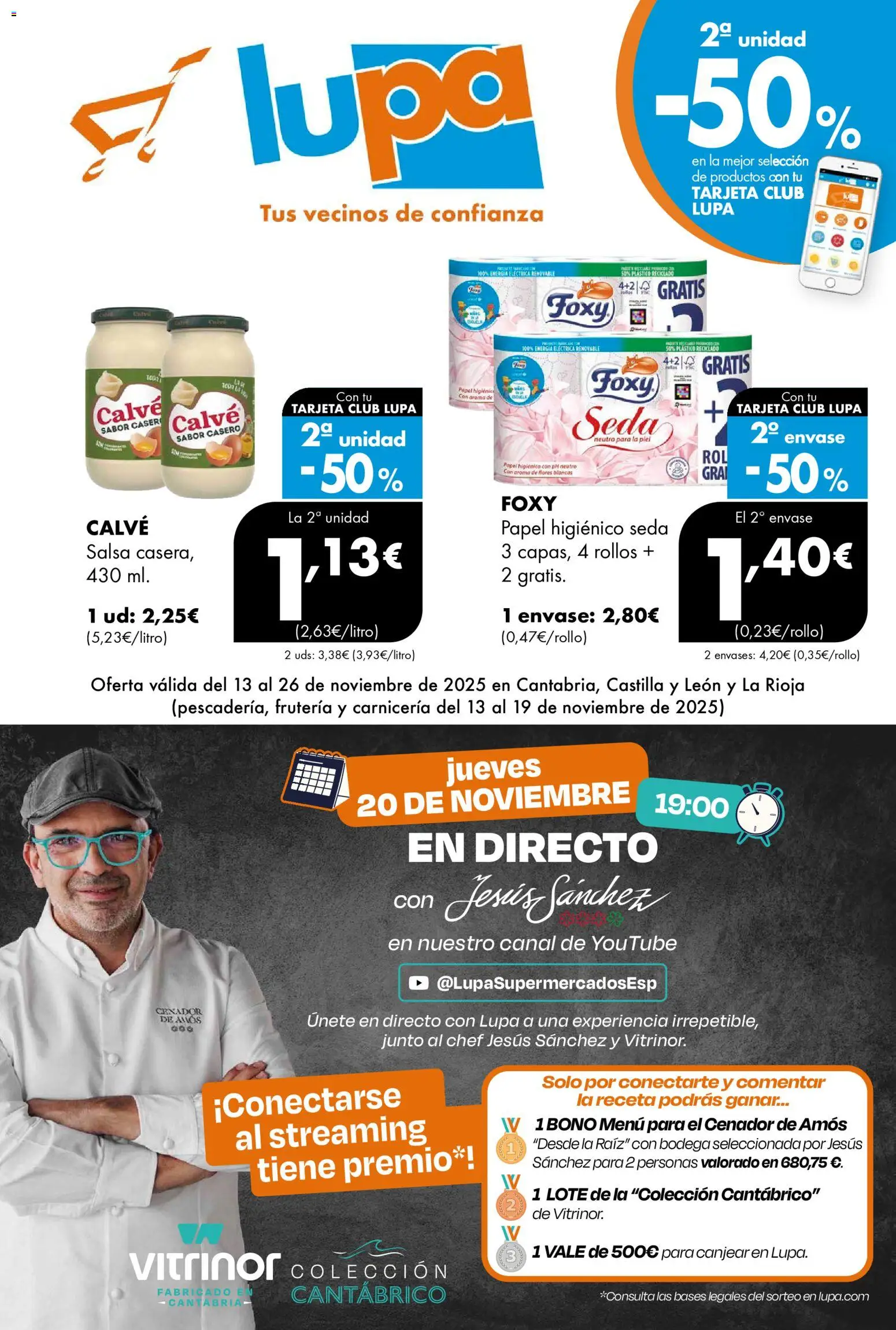 Vista previa del folleto de la tienda Lupa Supermercados válido desde el 13/11/2025 