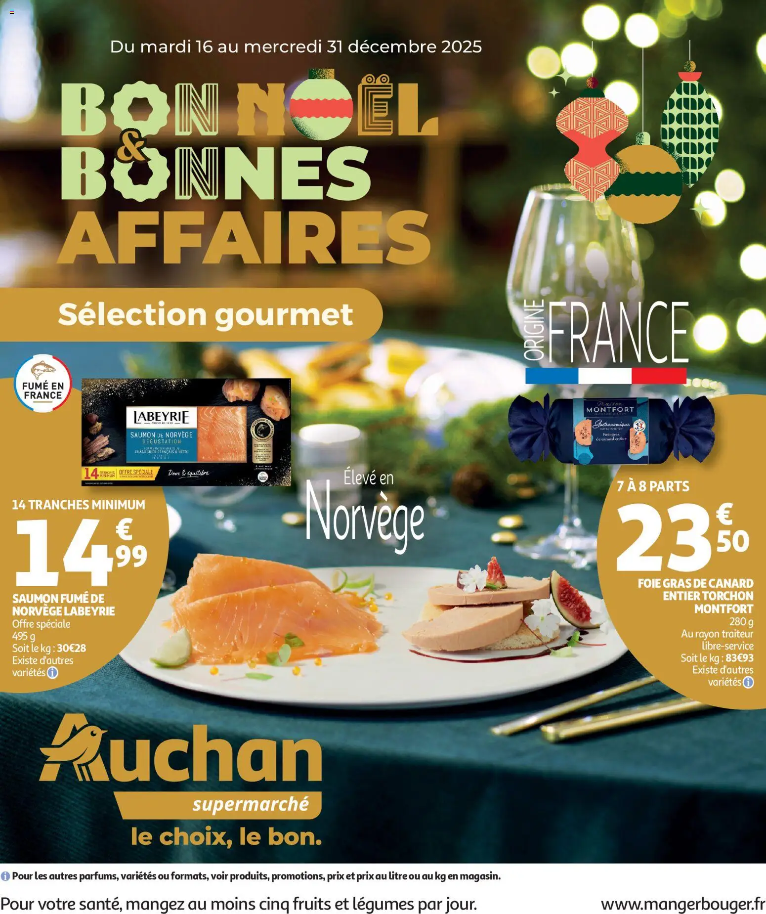 Prévisualisation de Sélection gourmet du magasin Auchan formulaire valide 16/12/2025
