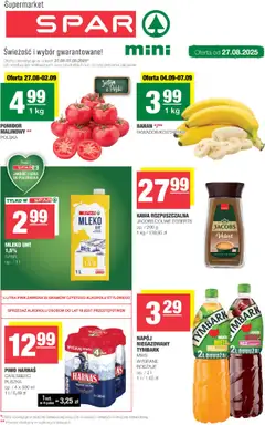 Pogląd gazetki "Spar Mini" ze sklepu Spar ważnej od 27.08.2025