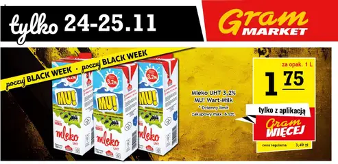 Pogląd gazetki "Black Friday" ze sklepu Gram Market ważnej od 24.11.2025