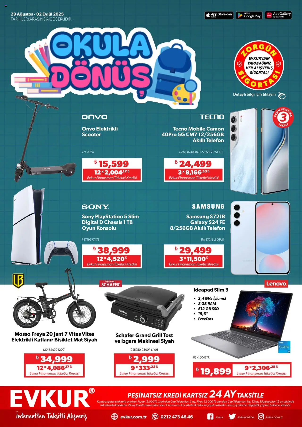 Evkur Katalog (29 Ağustos 2025 - 02 Eylül 2025) - Sayfa numarası 1