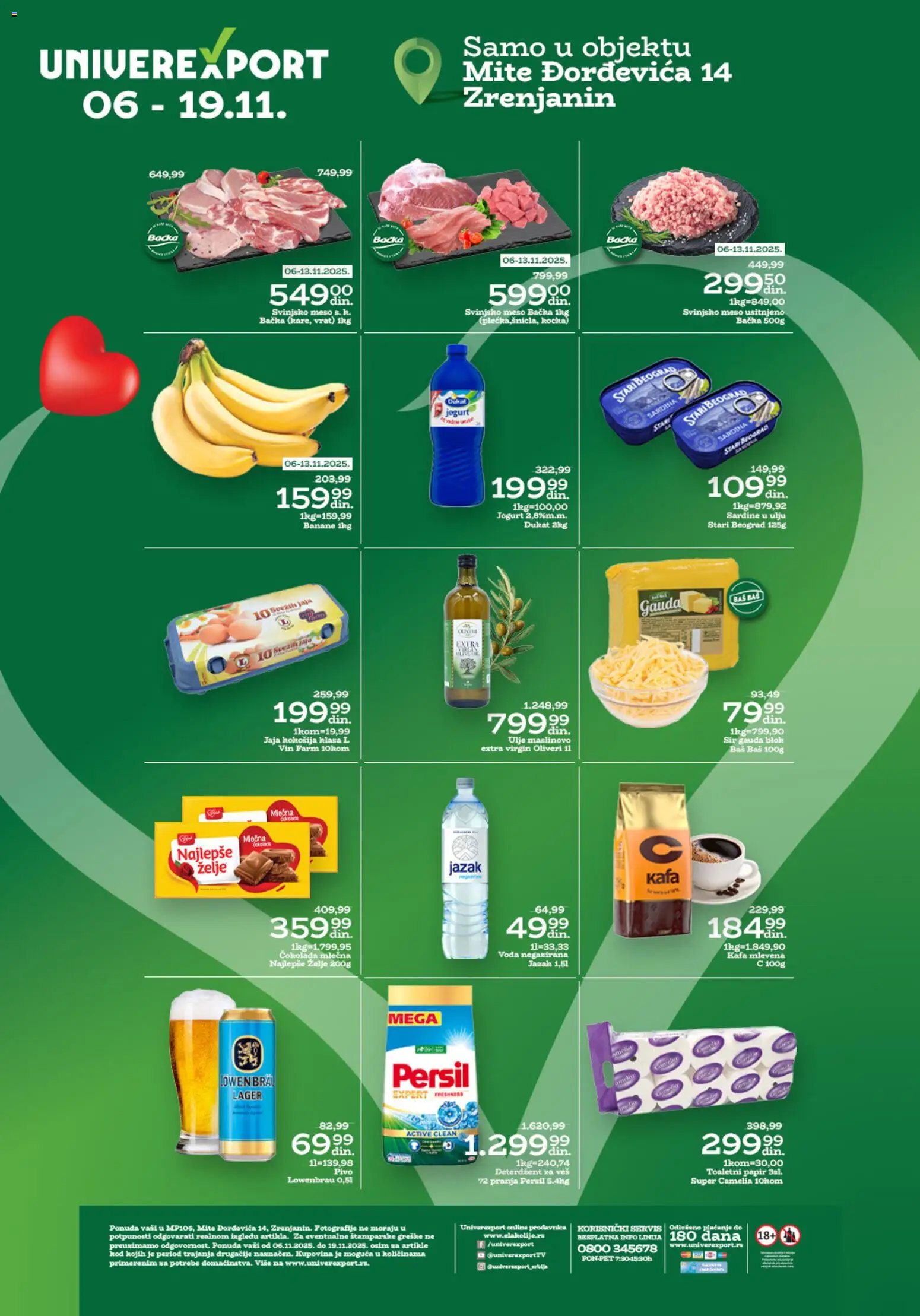 Pregled Univerexport kataloga - važi od 06.11.2025