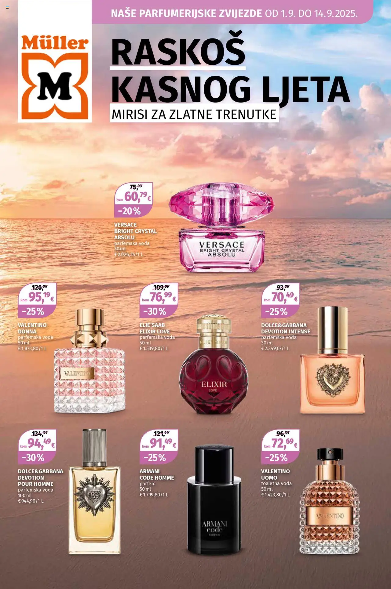 Müller aktualni Katalog vrijedi od 01.09.2025 - tjedna akcija broj stranice 1