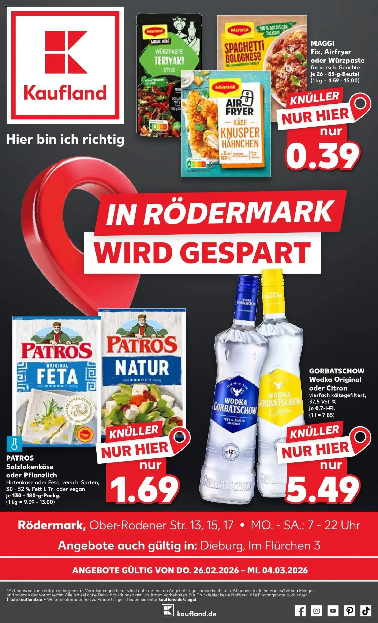 Vorschau von dem Prospekt des Geschäftes Kaufland, gültig ab dem 26.02.2026