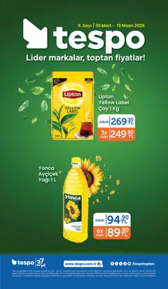 Tespo Tespo Katalog 30.03.2026 - Broşürünün önizlemesi