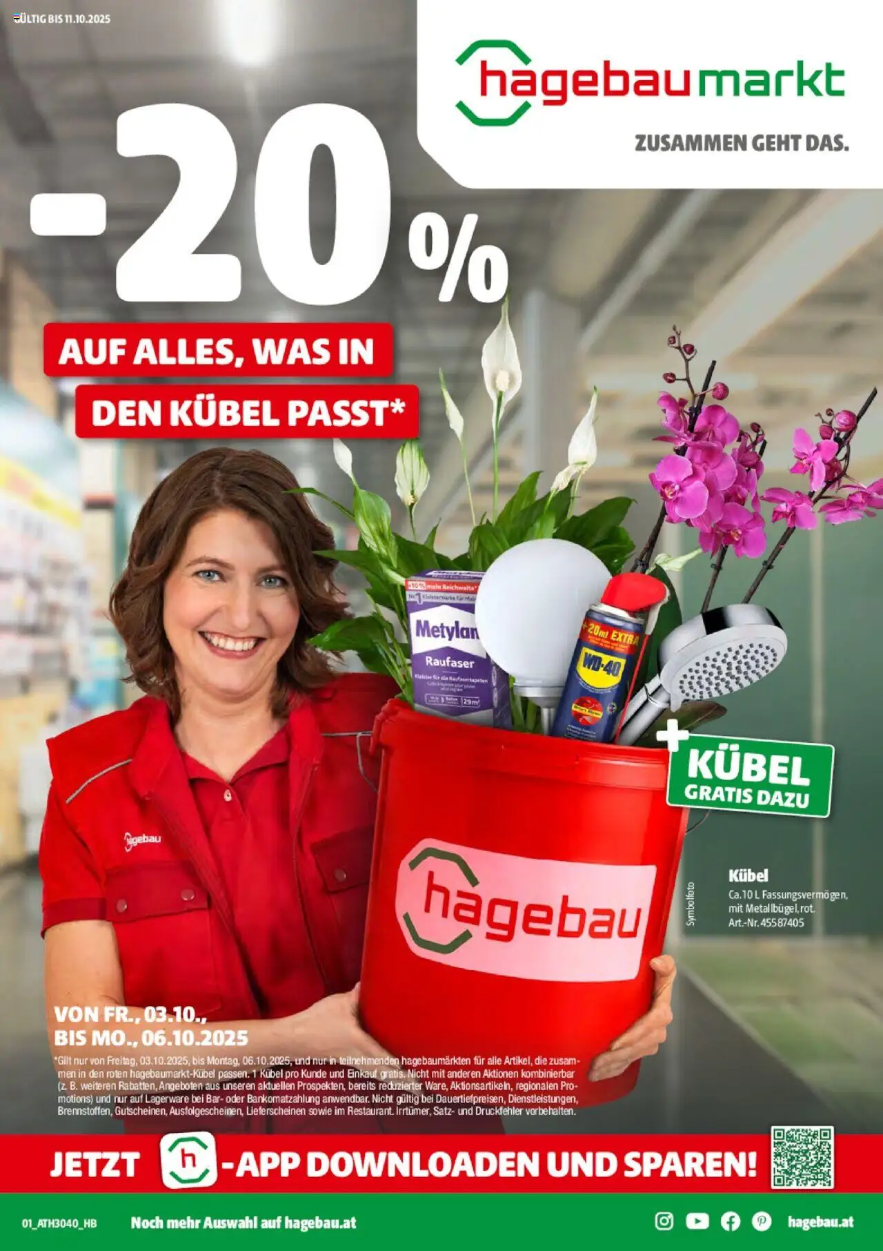  Hagebau Flugblatt ab (03.10.2025 - 06.10.2025) - Seite 1