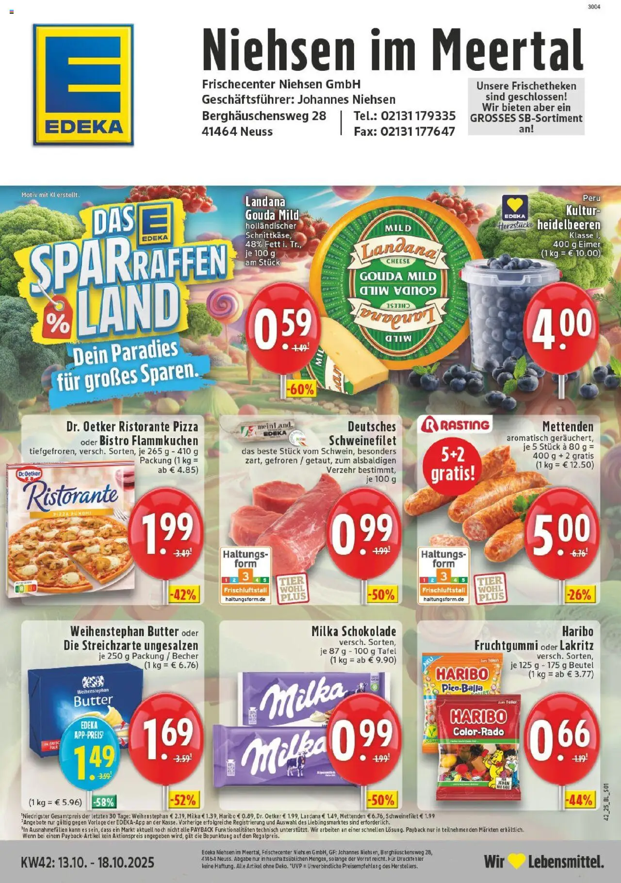 EDEKA Prospekt ab 13.10.2025 - Prospekt Neuss-Meertal Online