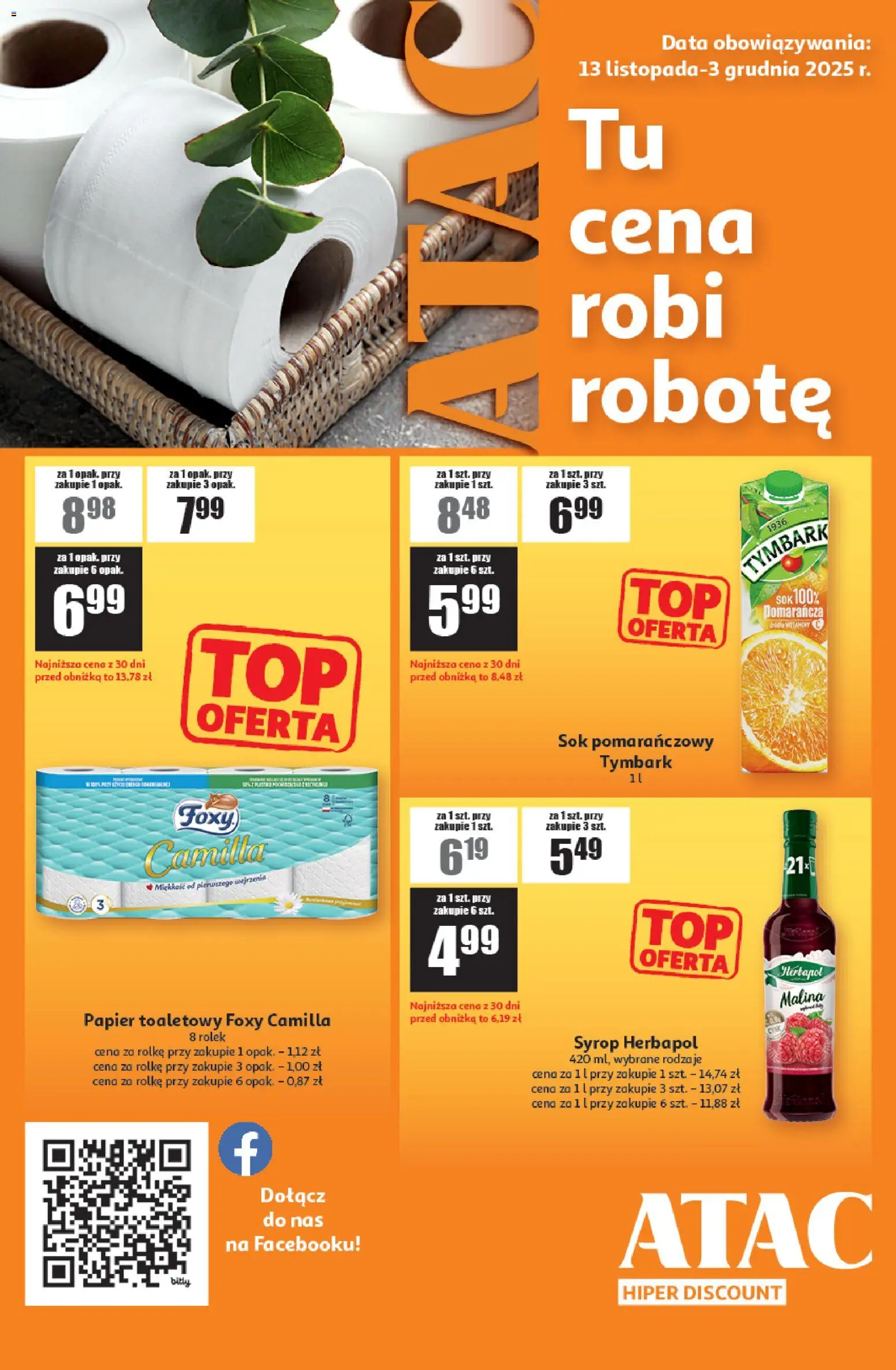 Pogląd gazetki "ATAC Hiper Discount" ze sklepu Auchan ważnej od 13.11.2025