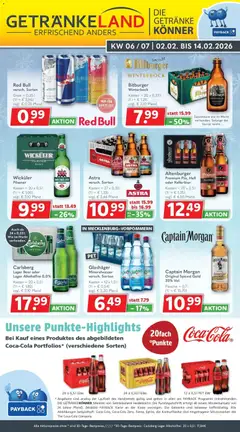 Vorschau von dem Prospekt des Geschäftes Getränkeland, gültig ab dem 02.02.2026