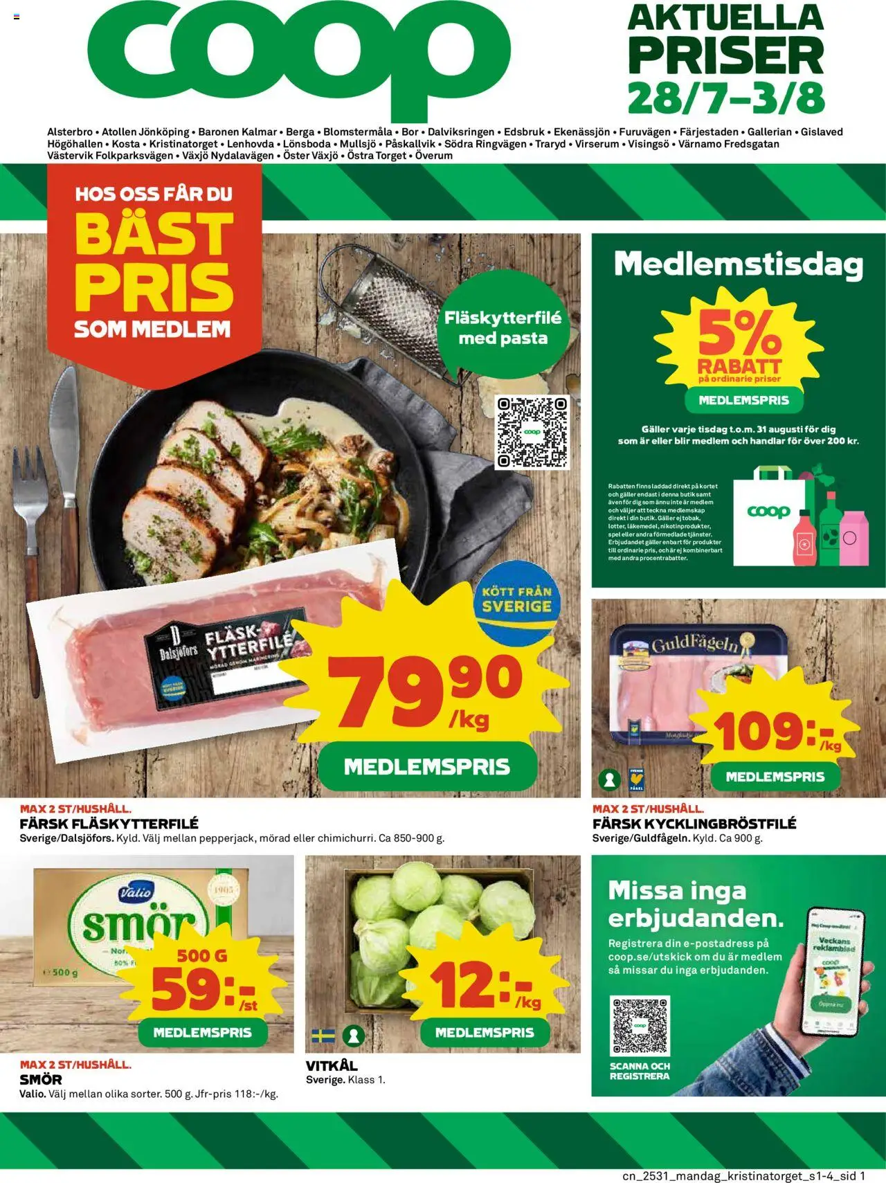 Alsterbro är giltig 28/07 2025 > Veckans Erbjudanden gäller från 28/07/2025 till 03/08/2025 sidnummer 1