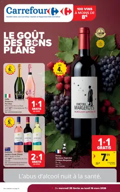 Voorbeeld van Brochure Vins van winkel Carrefour geldig vanaf 25/02/2026