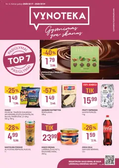 VYNOTEKA parduotuvės leidinio Leidinys galiojančio nuo 2026.02.17 peržiūra