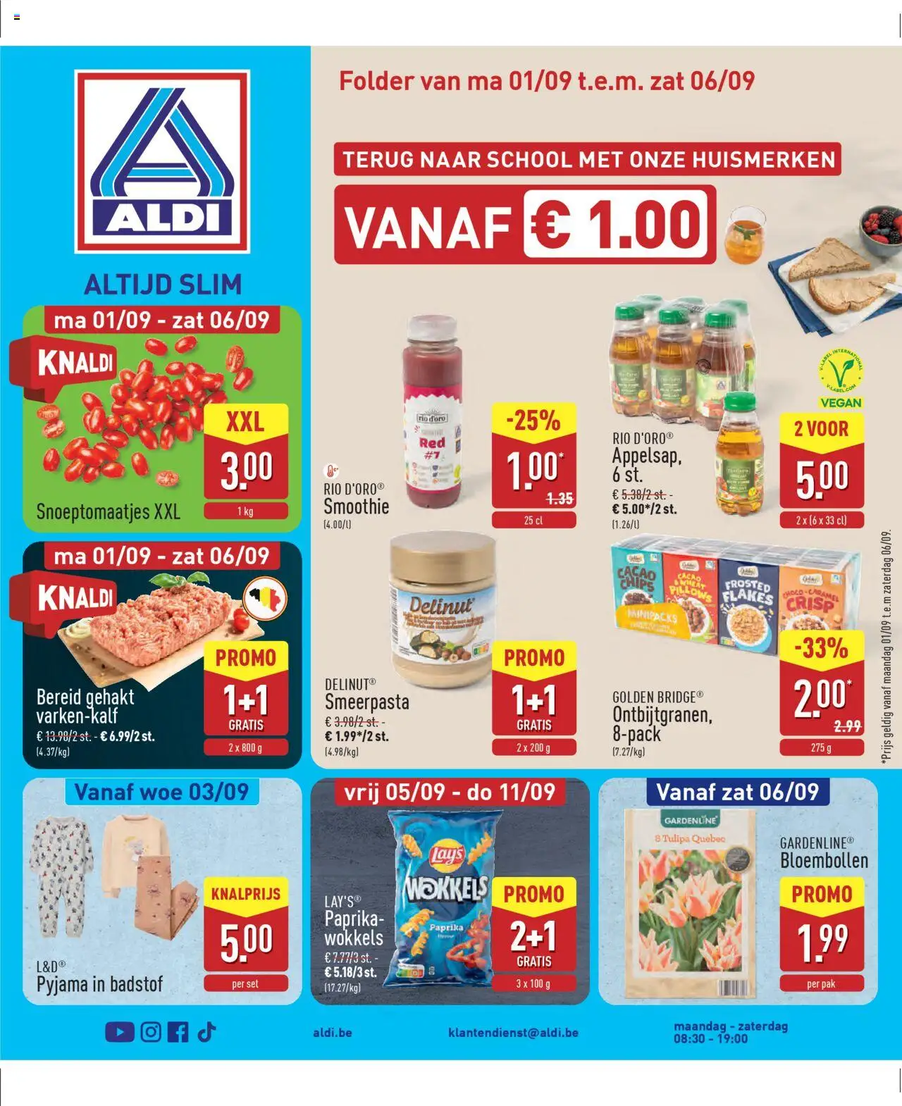 Aldi shop Folder week 36 geldig vanaf 01/09/2025 - Paginanummer 1