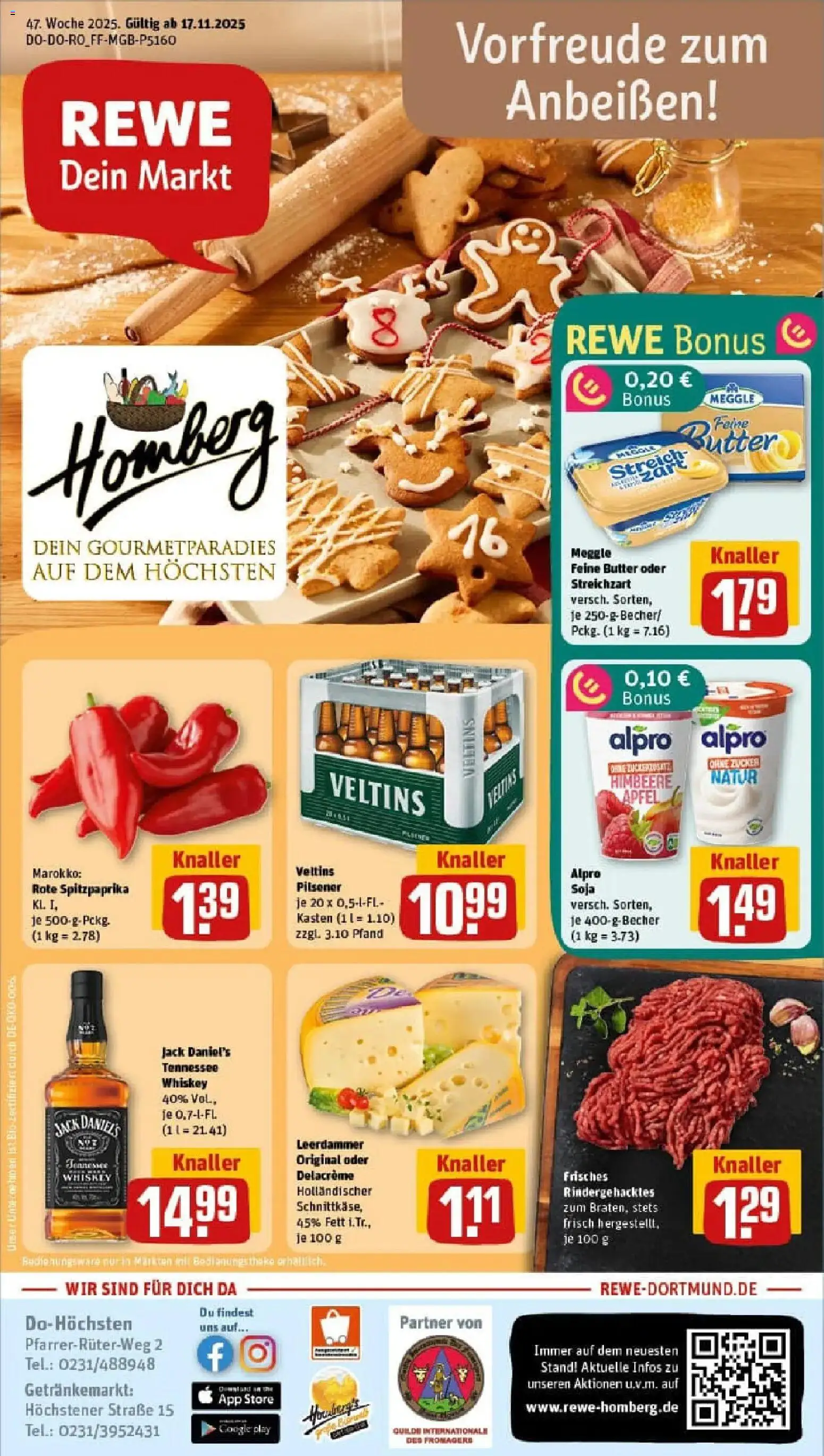 Vorschau von dem Prospekt des Geschäftes Rewe, gültig ab dem 17.11.2025