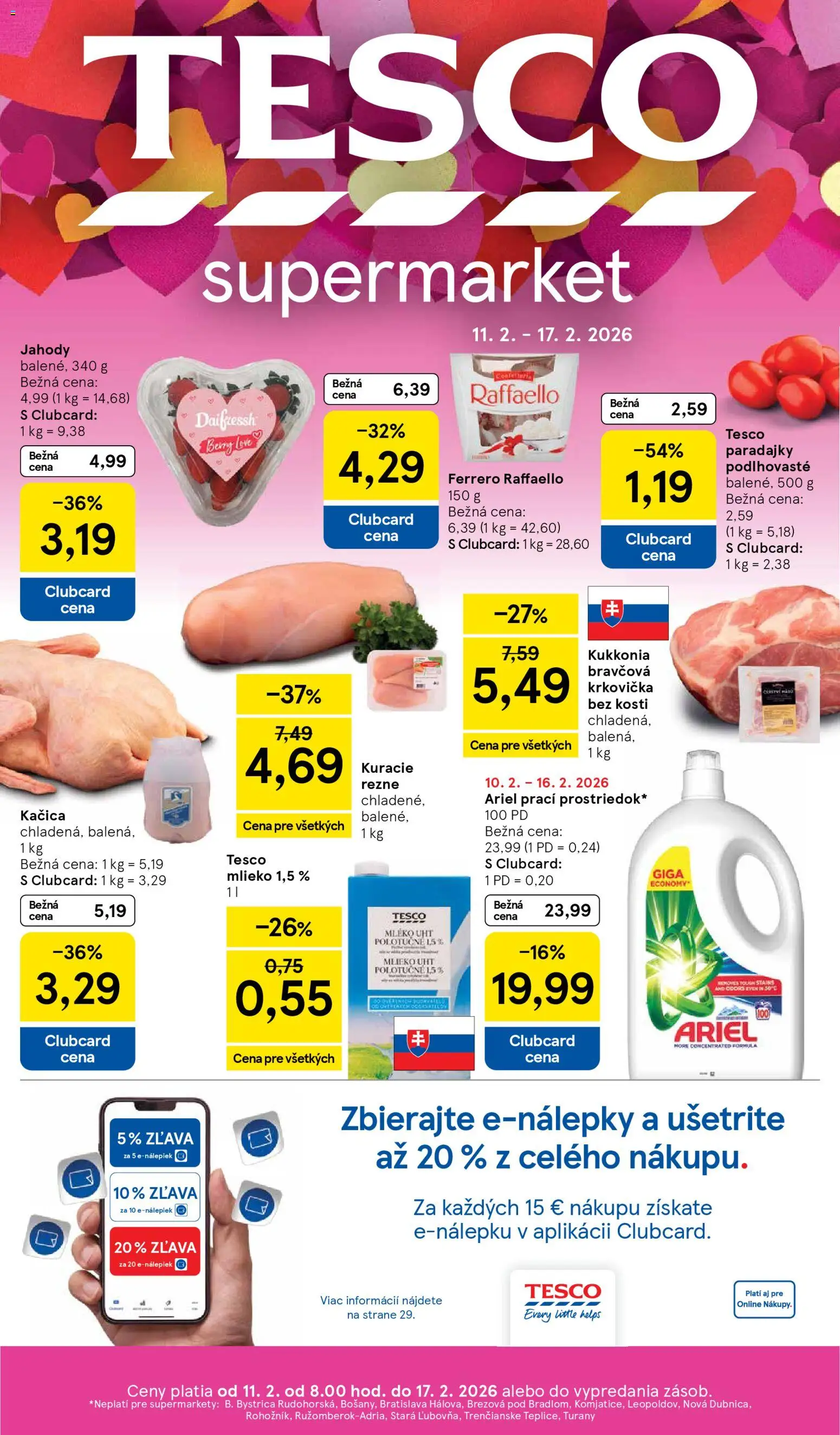 Náhľad Tesco letáku platného od 11.02.2026