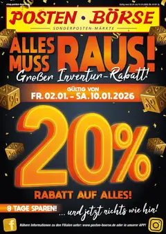 Vorschau von dem Prospekt des Geschäftes Posten Börse, gültig ab dem 02.01.2026