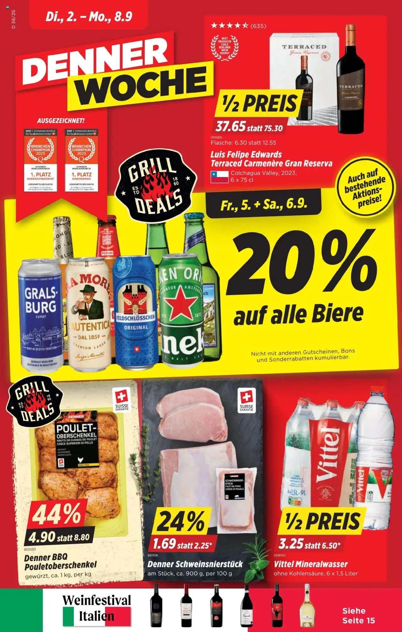 Denner Aktionen ab 02.09.2025 - Seitennummer 1