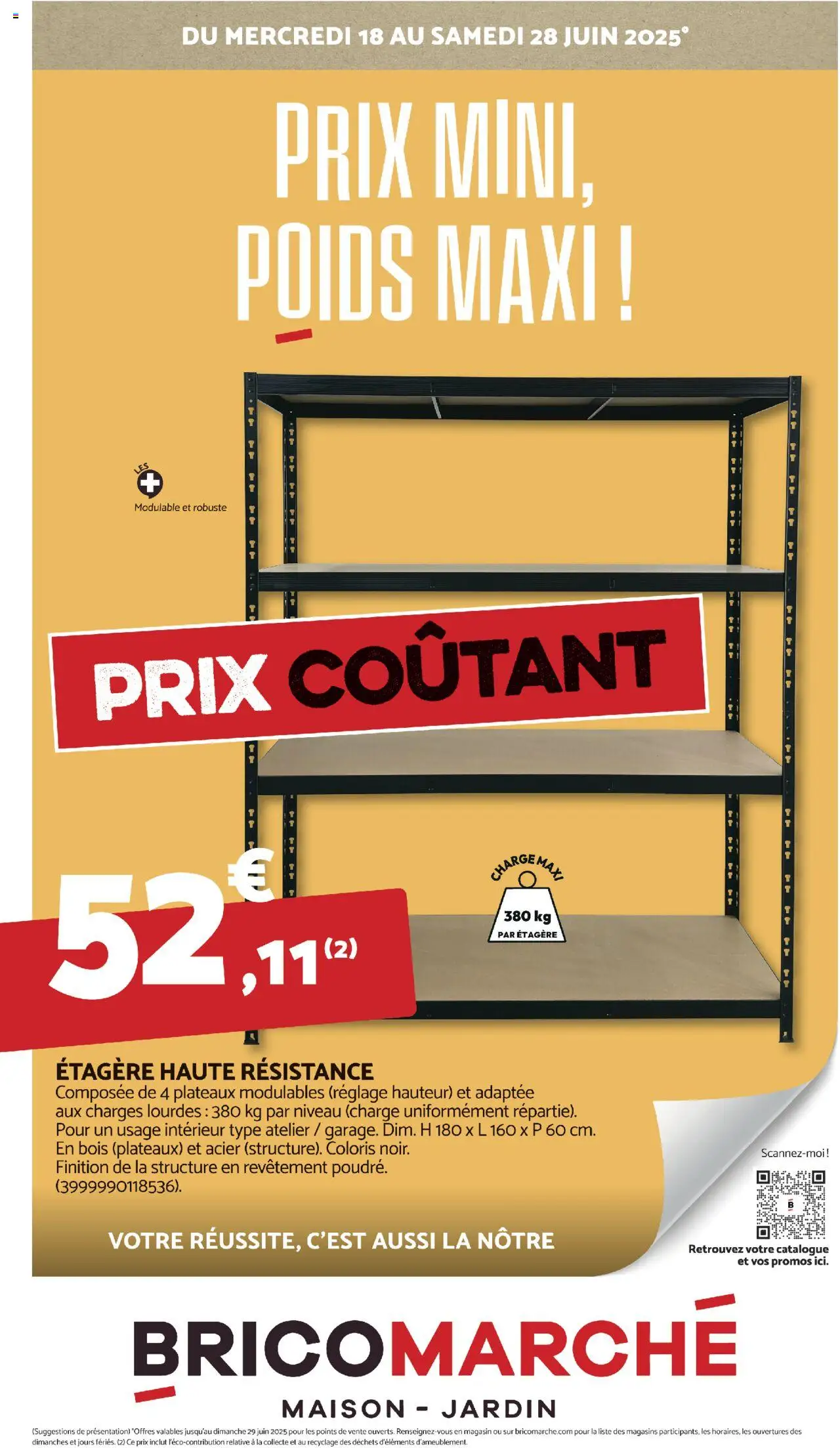Prospectus de la boutique Bricomarché valable du 18/06/2025 - Page numéro 1