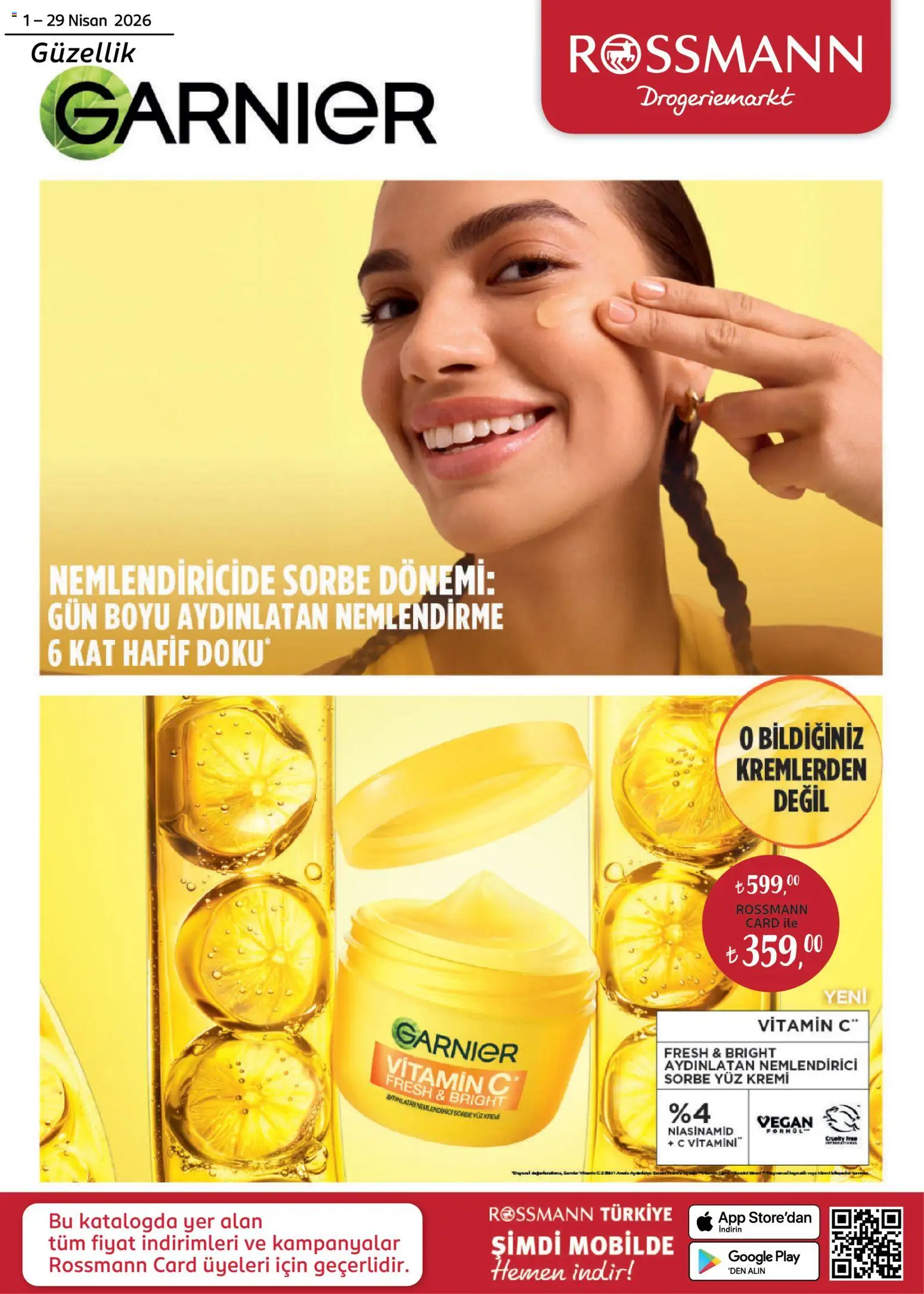 Rossmann Rossmann İndirim 01.04.2026 - Broşürünün önizlemesi