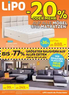 Vorschau des Merkblatts Aktionen vom Shop Lipo gültig von 22.09.2025 bis 06.10.2025