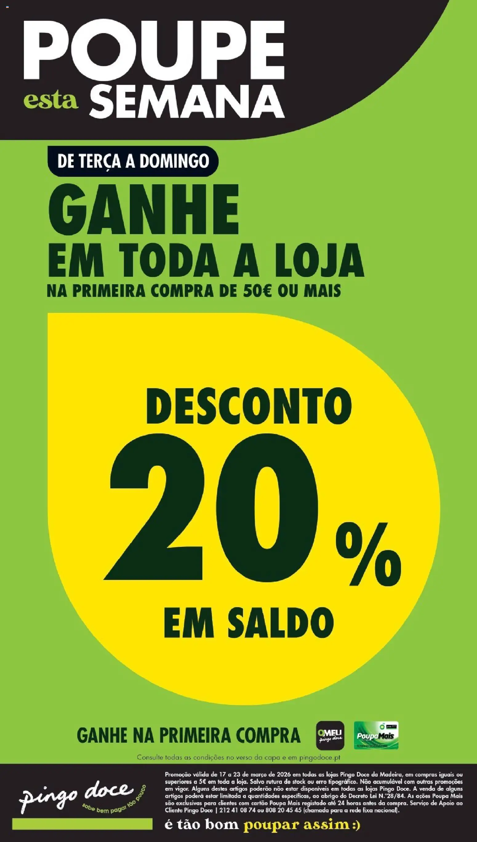 Pré-visualização do folheto da loja Pingo Doce válida a partir de 17/03/2026