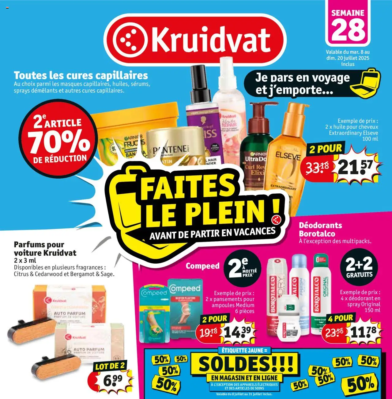 Kruidvat shop Folder de la semaine 28 geldig vanaf 08/07/2025 - Paginanummer 1