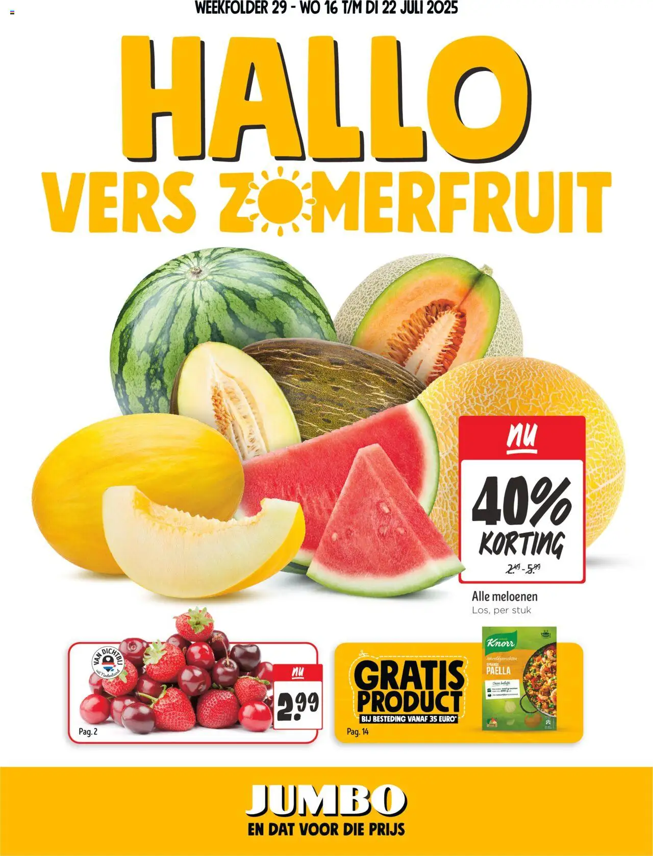Jumbo shop Folder week 29 geldig vanaf 16-07-2025 - Paginanummer 1