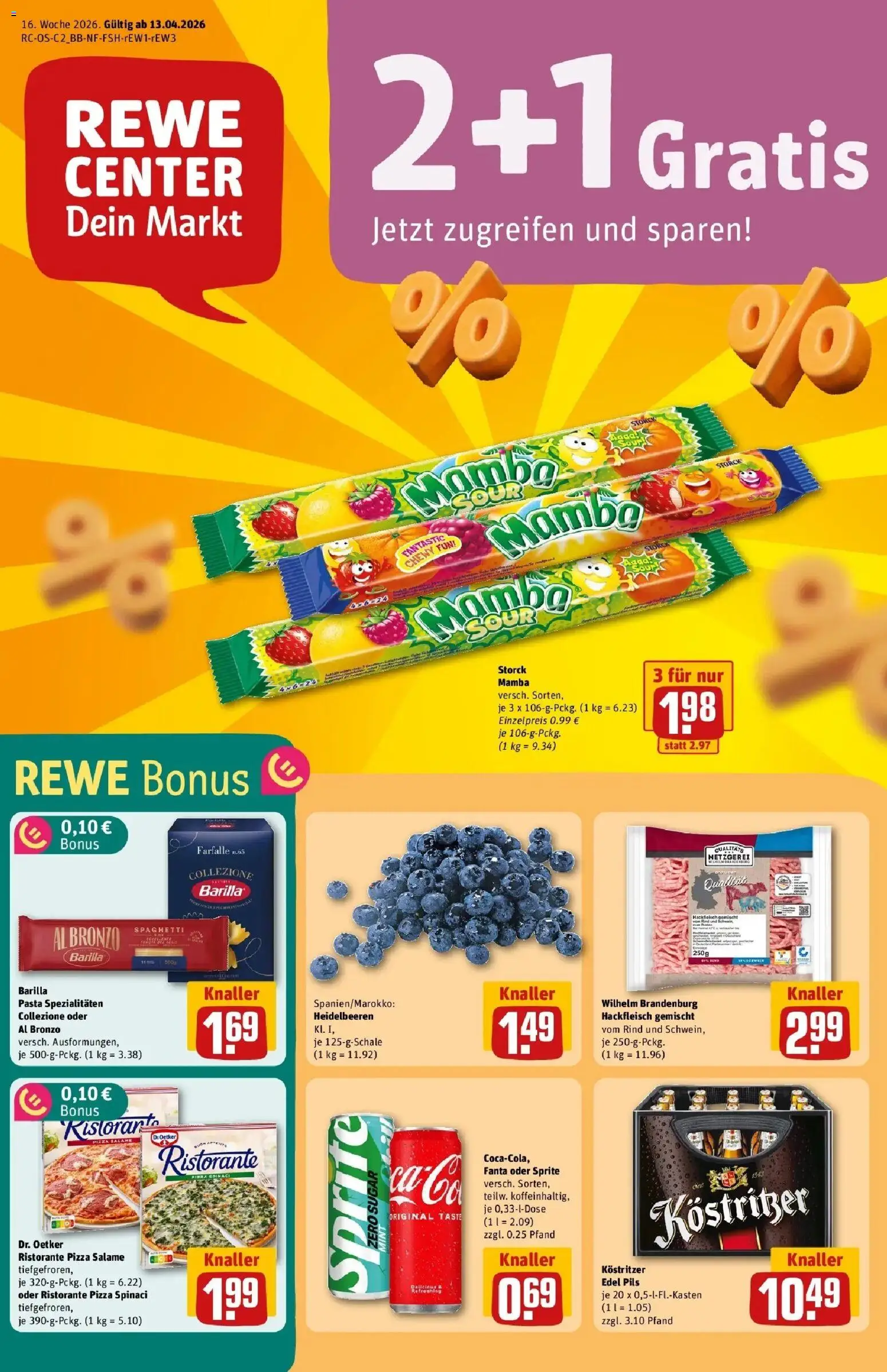 Vorschau von dem Prospekt des Geschäftes Rewe, gültig ab dem 12.04.2026