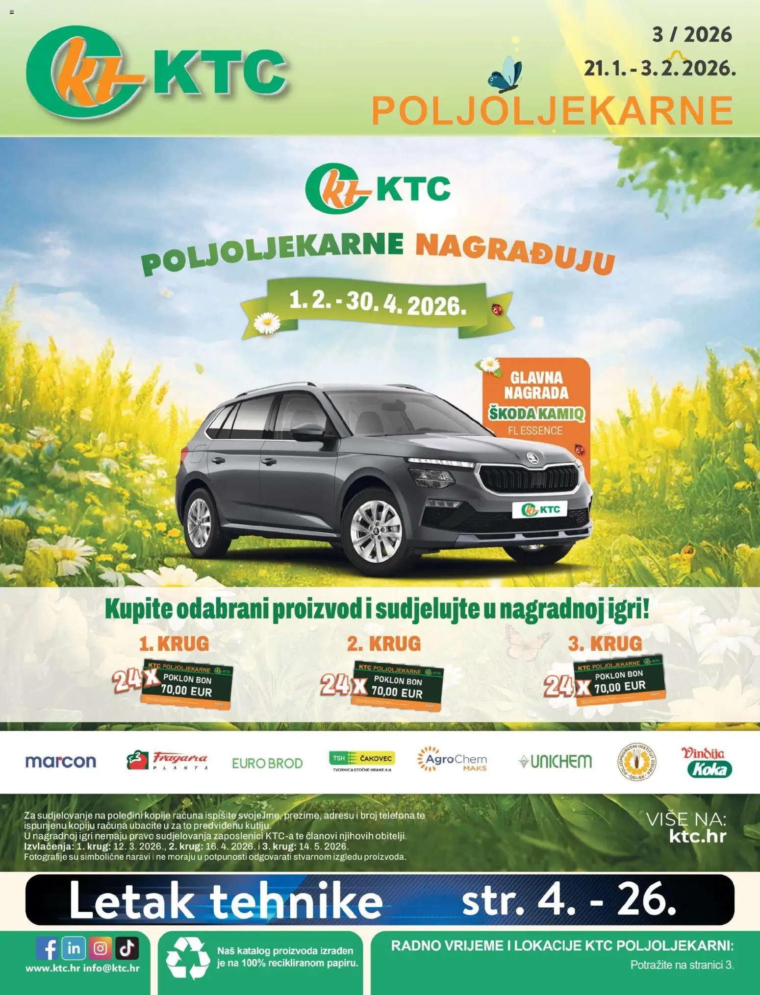 Pregled letka Katalog poljoljekarne trgovine KTC vrijedi od 21.01.2026