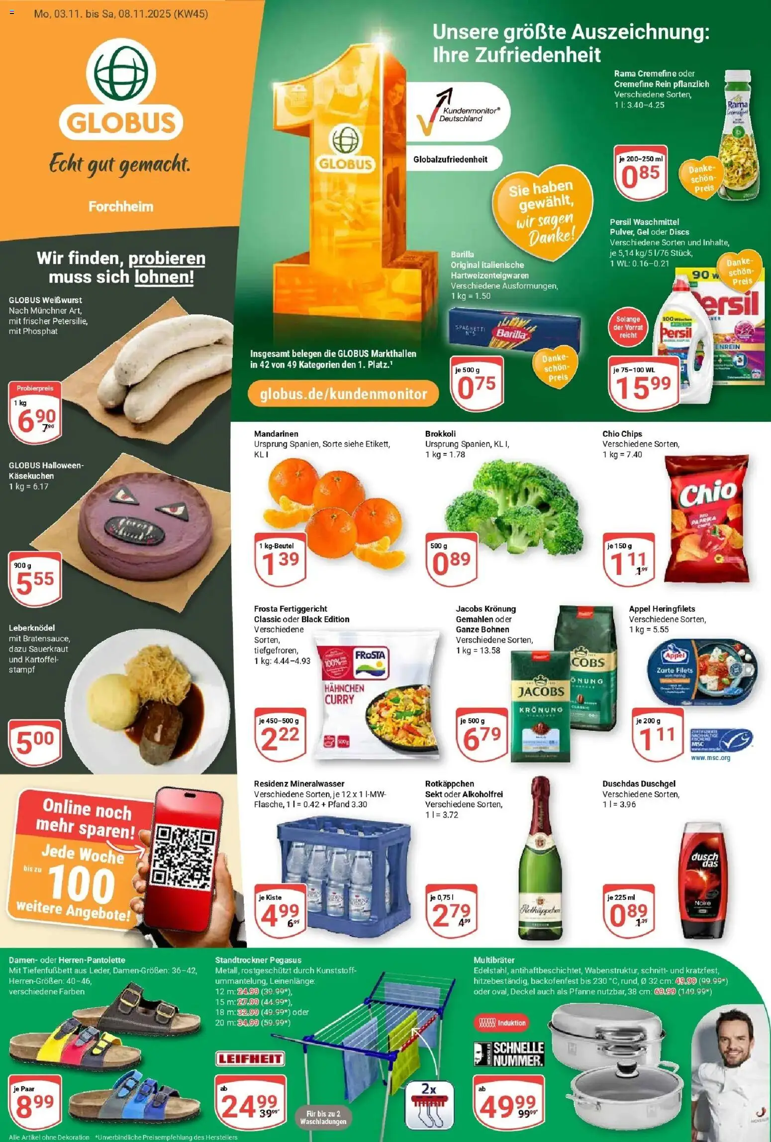 Vorschau von dem Prospekt des Geschäftes Globus, gültig ab dem 02.11.2025