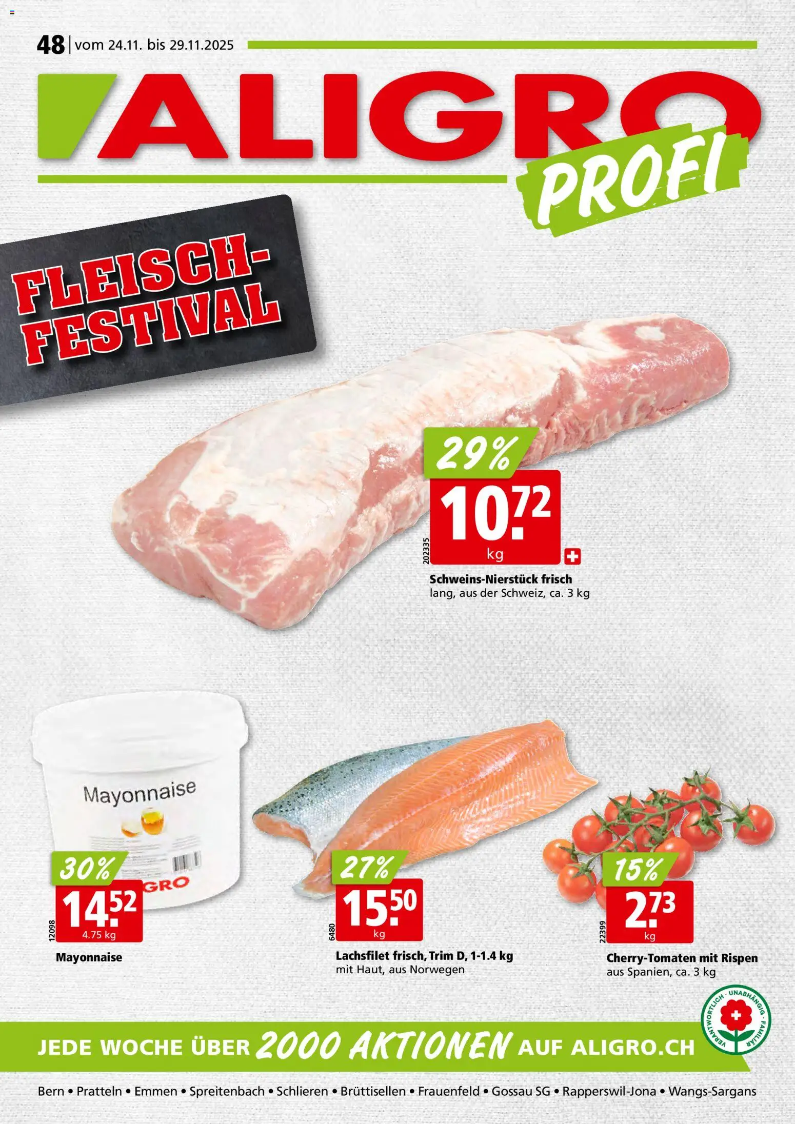 Vorschau des Merkblatts Aktionen vom Shop Aligro gültig von 24.11.2025 bis 29.11.2025