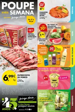 Pré-visualização do folheto da loja Pingo Doce válida a partir de 17/07/2025