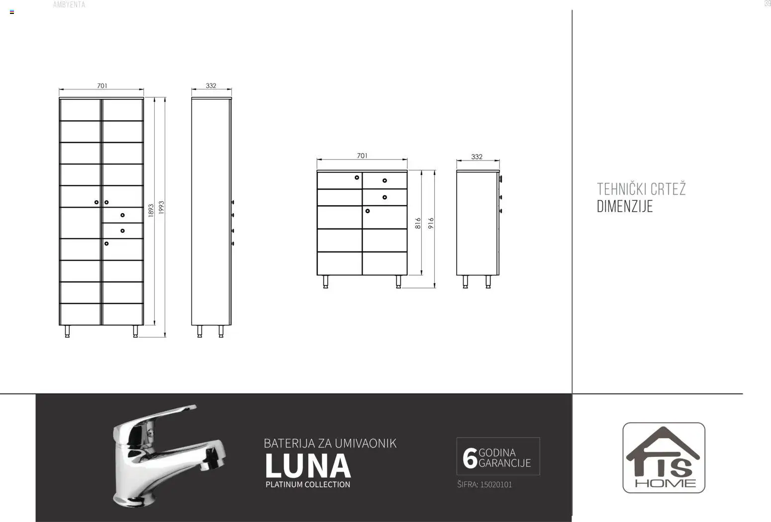 Pregled letka Katalog Kupaonski namještaj trgovine AMBYENTA vrijedi od 2025.10.01