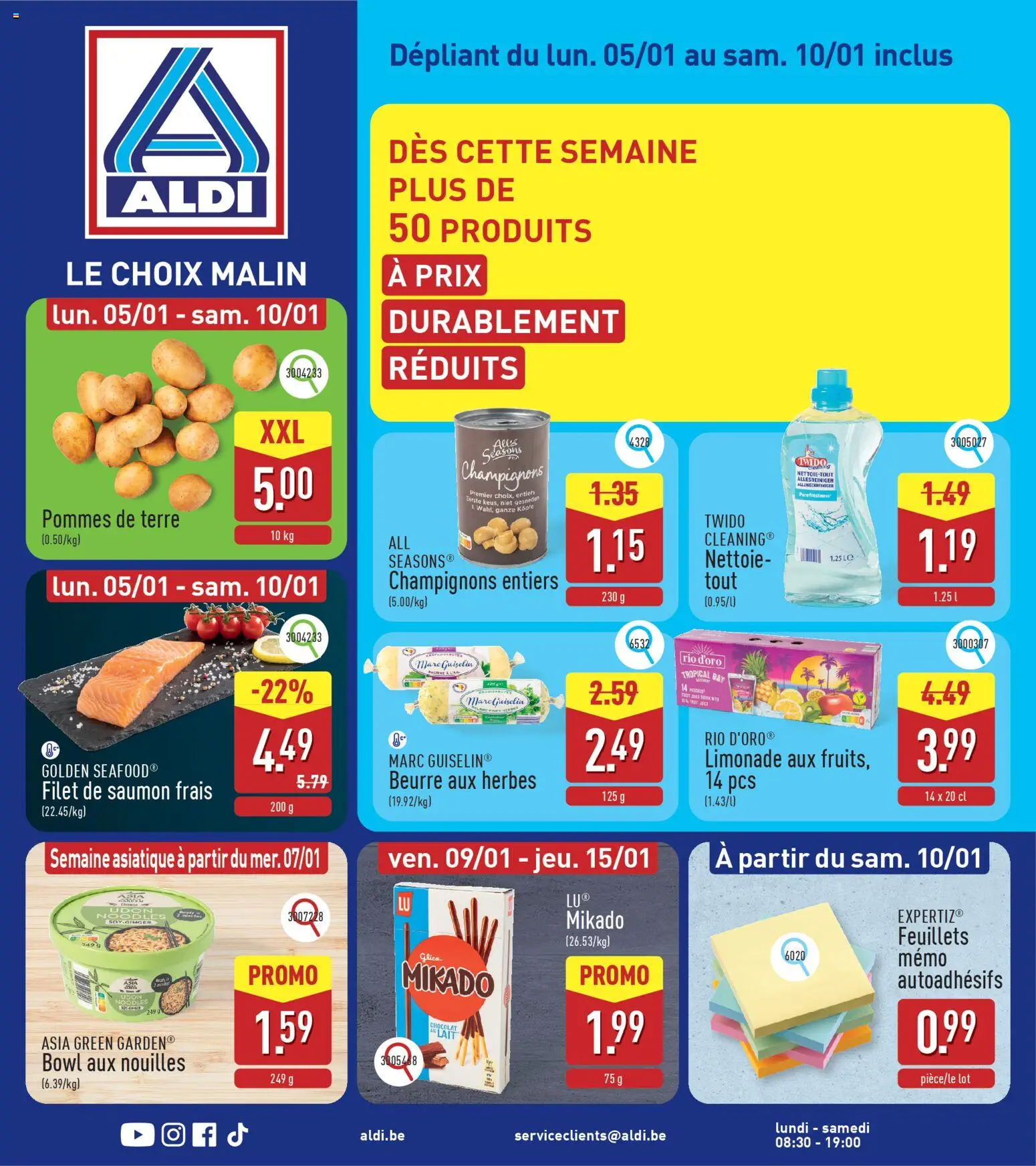 Voorbeeld van Folder de la semaine 1 van winkel Aldi geldig vanaf 05/01/2026