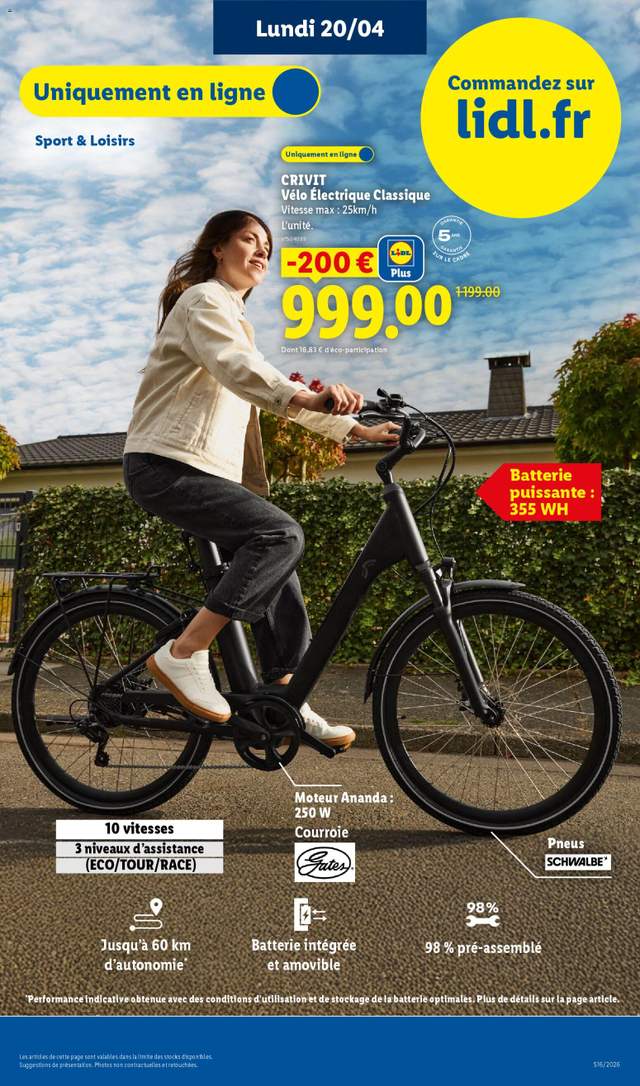 Nouveau catalogue Lidl à partir du 16/04