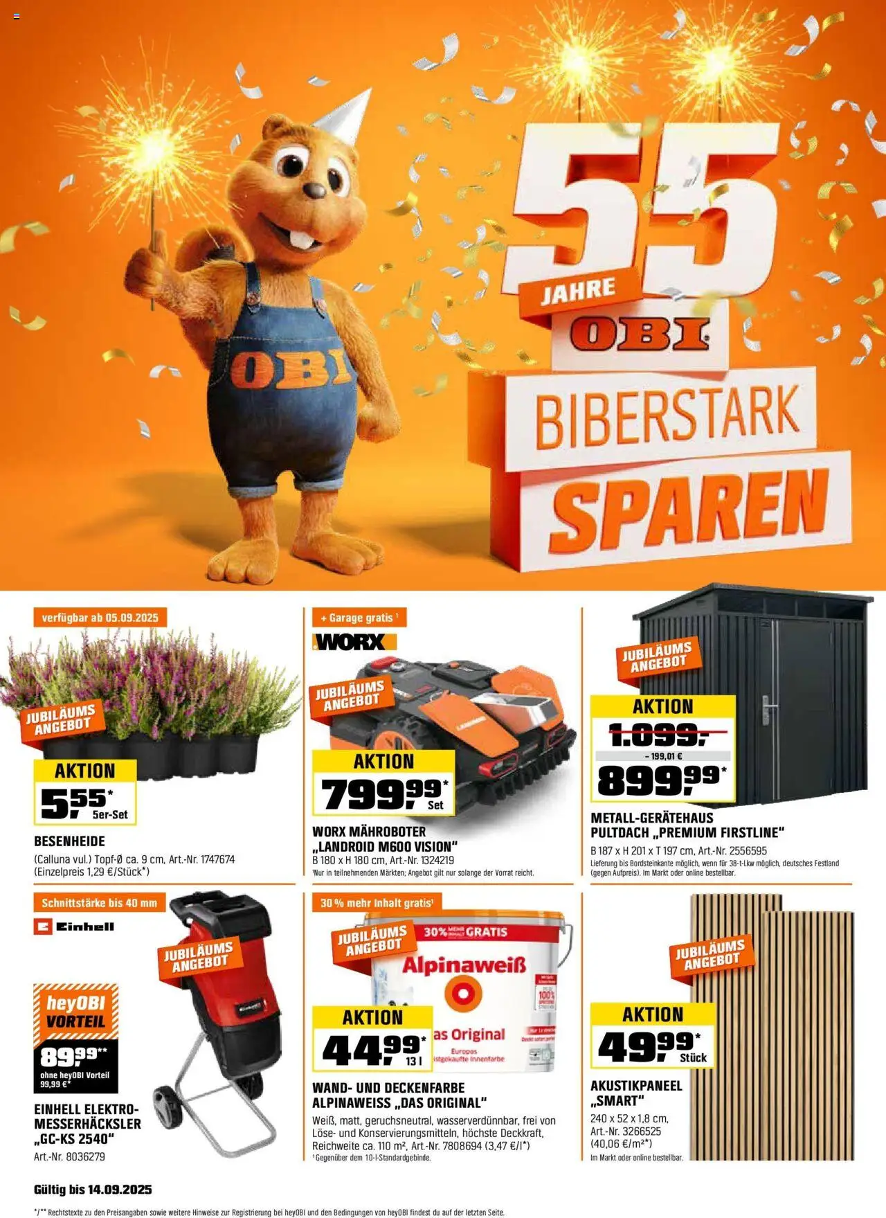 Obi Prospekt (vom 01.09.2025 - 14.09.2025)