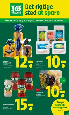 Eksempel på tilbudsavis Tilbudsavis fra butik Coop 365 gyldig fra 07/08/2025