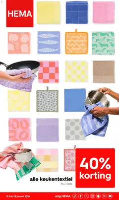 Voorbeeld van Folder week 4 van winkel Hema geldig vanaf 19-01-2026