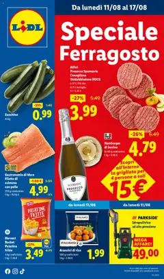 Anteprima dell'opuscolo Attuale volantino dal negozio Lidl valido da 11/08/2025