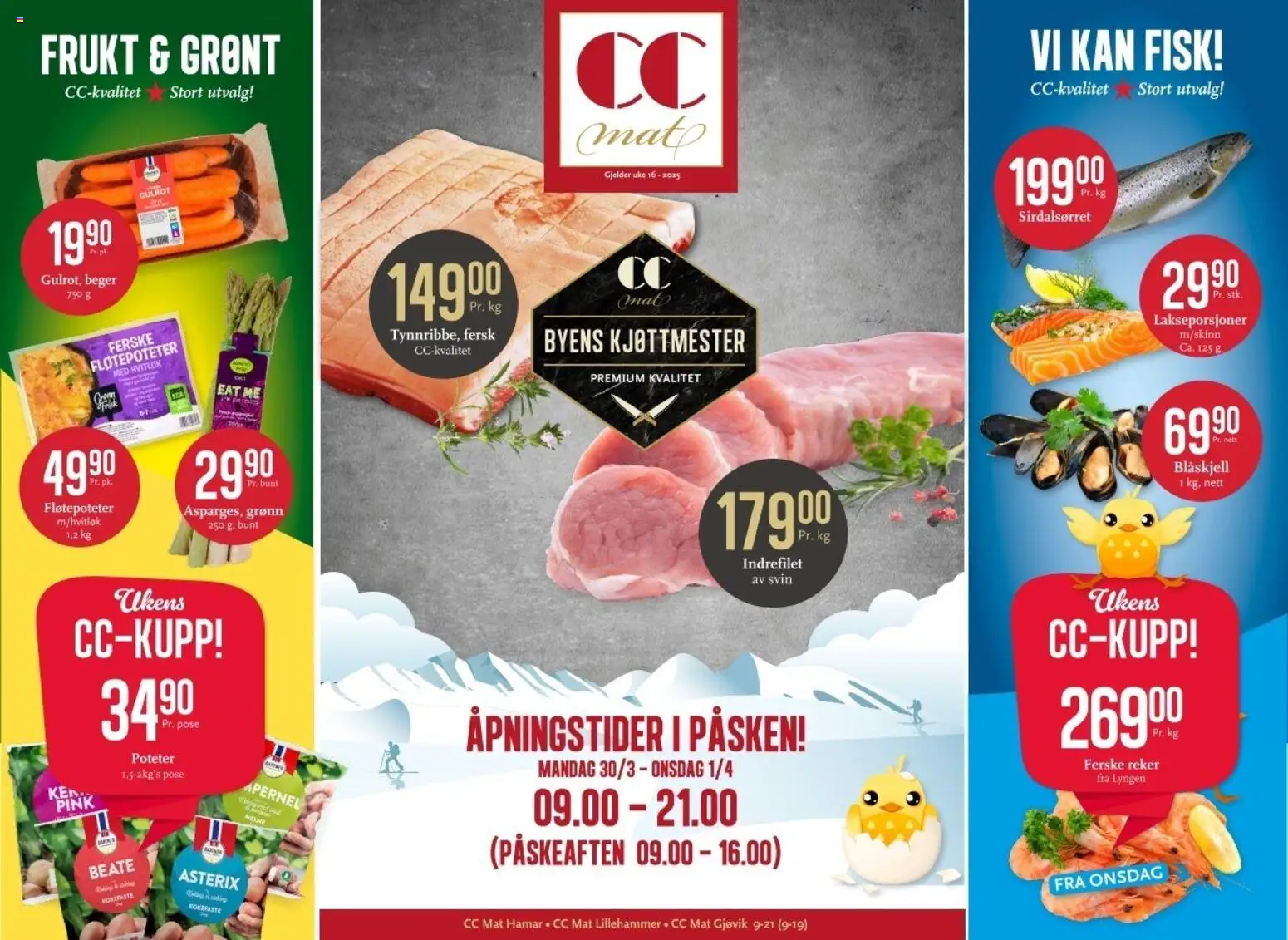 Forhåndsvis CC Mat kundeavis fra butikk CC Mat gyldig fra 30/03/2026
