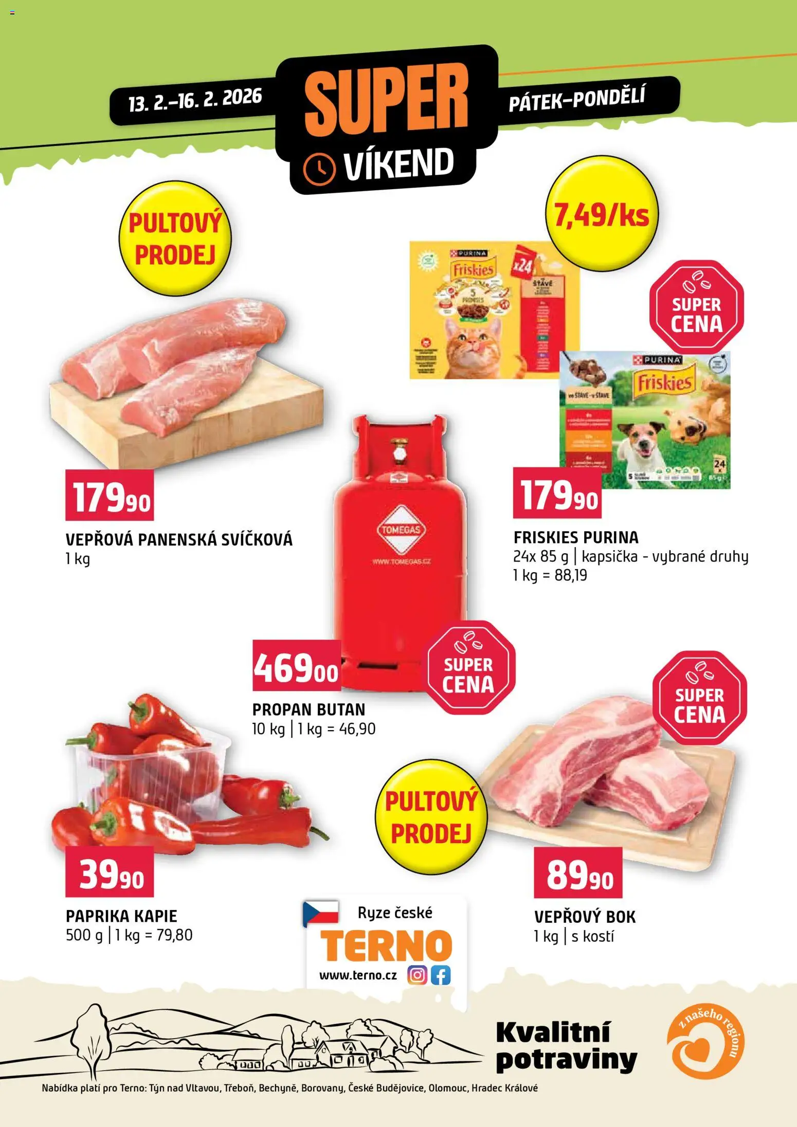 Náhled nabídky: Terno Super víkend platný od 13.02.2026