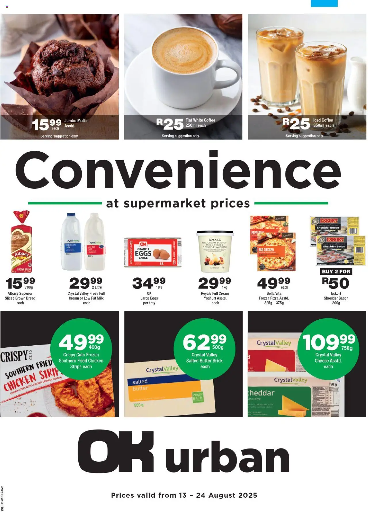 OK Foods Western Cape - OK Urban from 13/08 - 24/08/2025 > Promotions