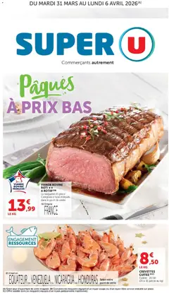 Prévisualisation de Super U - Pâques à prix bas du magasin Super U formulaire valide 31/03/2026