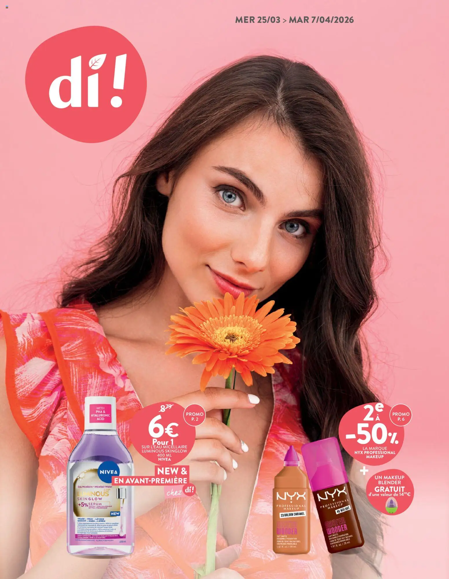 Voorbeeld van Di Publicité van winkel Di geldig vanaf 25/03/2026 - La, Water, Blender, Foundation