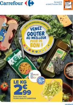 Prévisualisation de Venez goûter au meilleur du magasin Carrefour formulaire valide 14/10/2025
