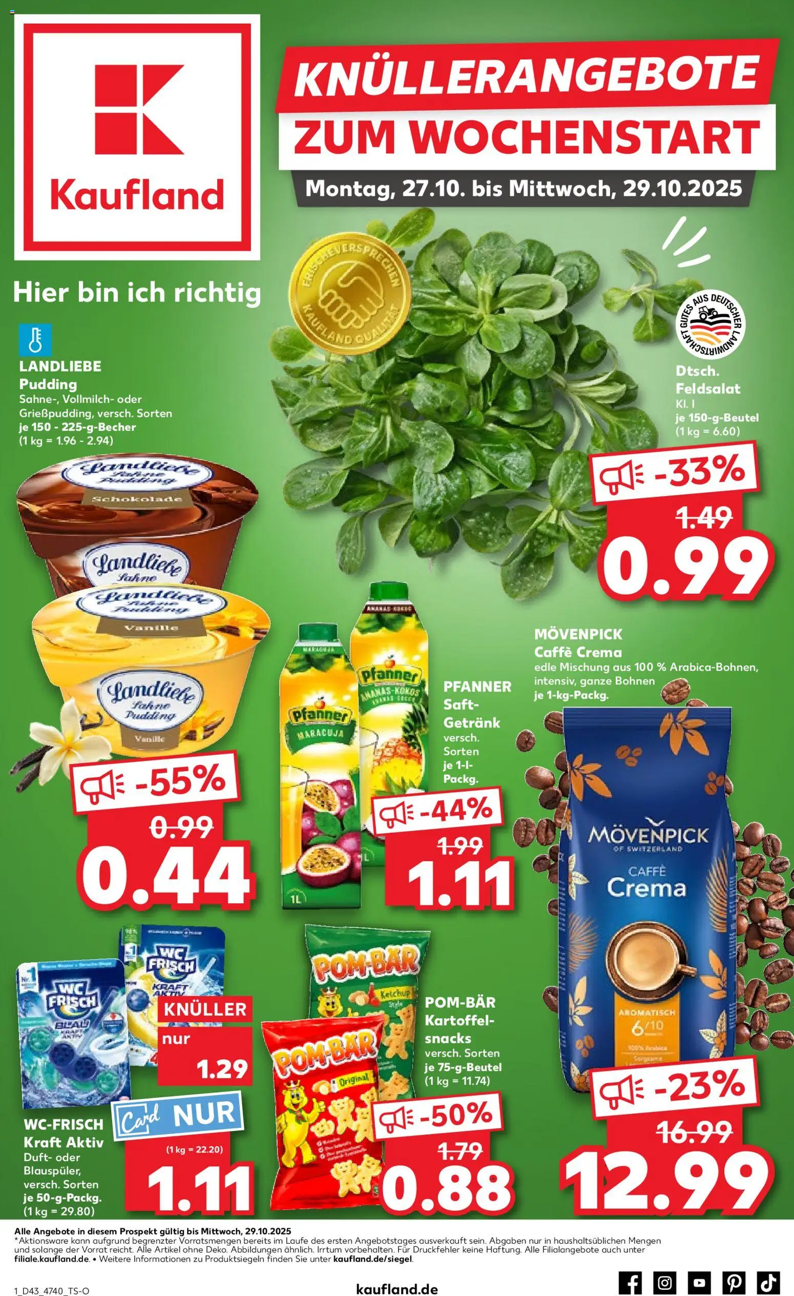Kaufland DE shop DE Folder Hannover geldig vanaf 26-10-2025 - Paginanummer 1