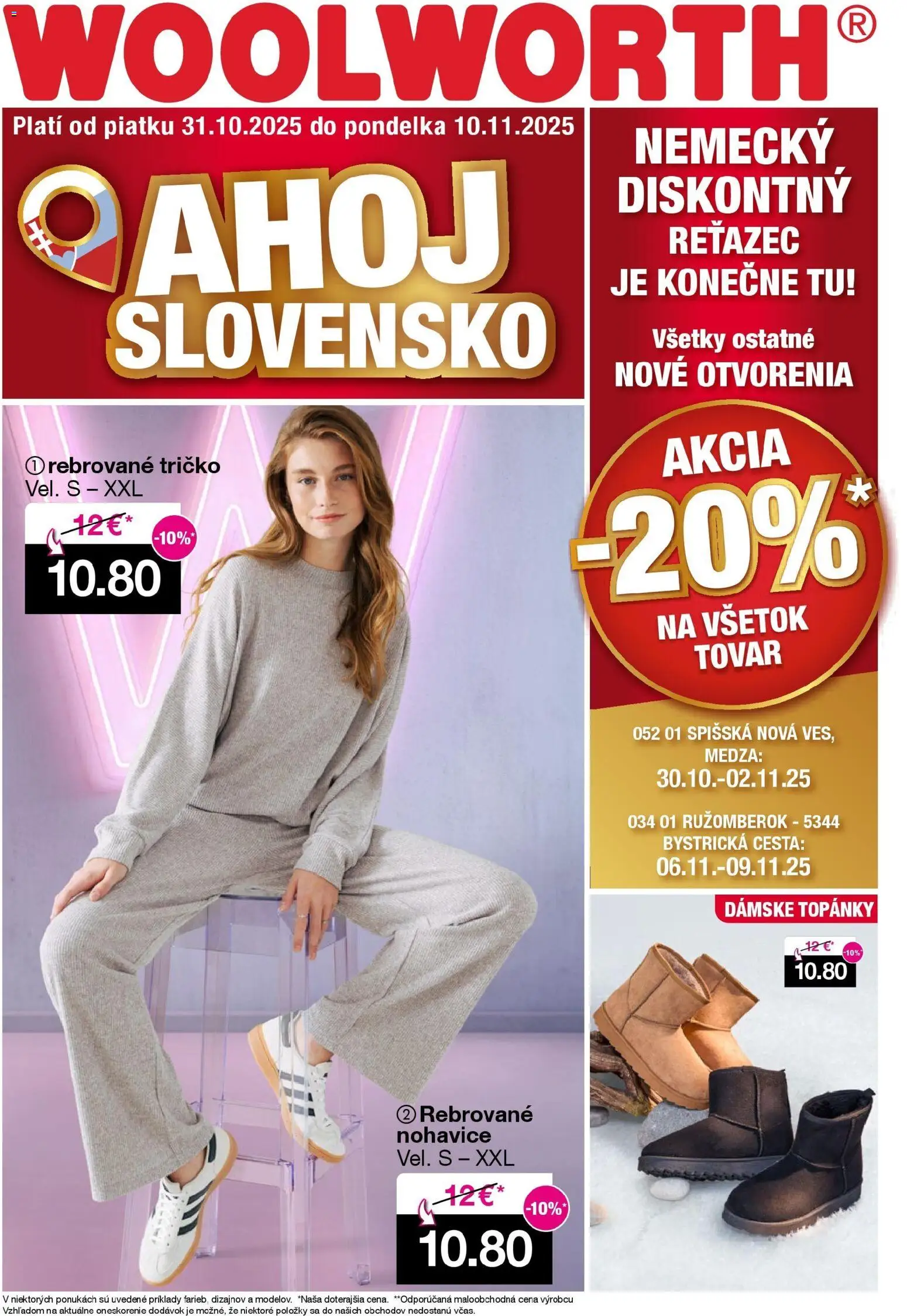 Náhľad Woolworth letáku platného od 31.10.2025