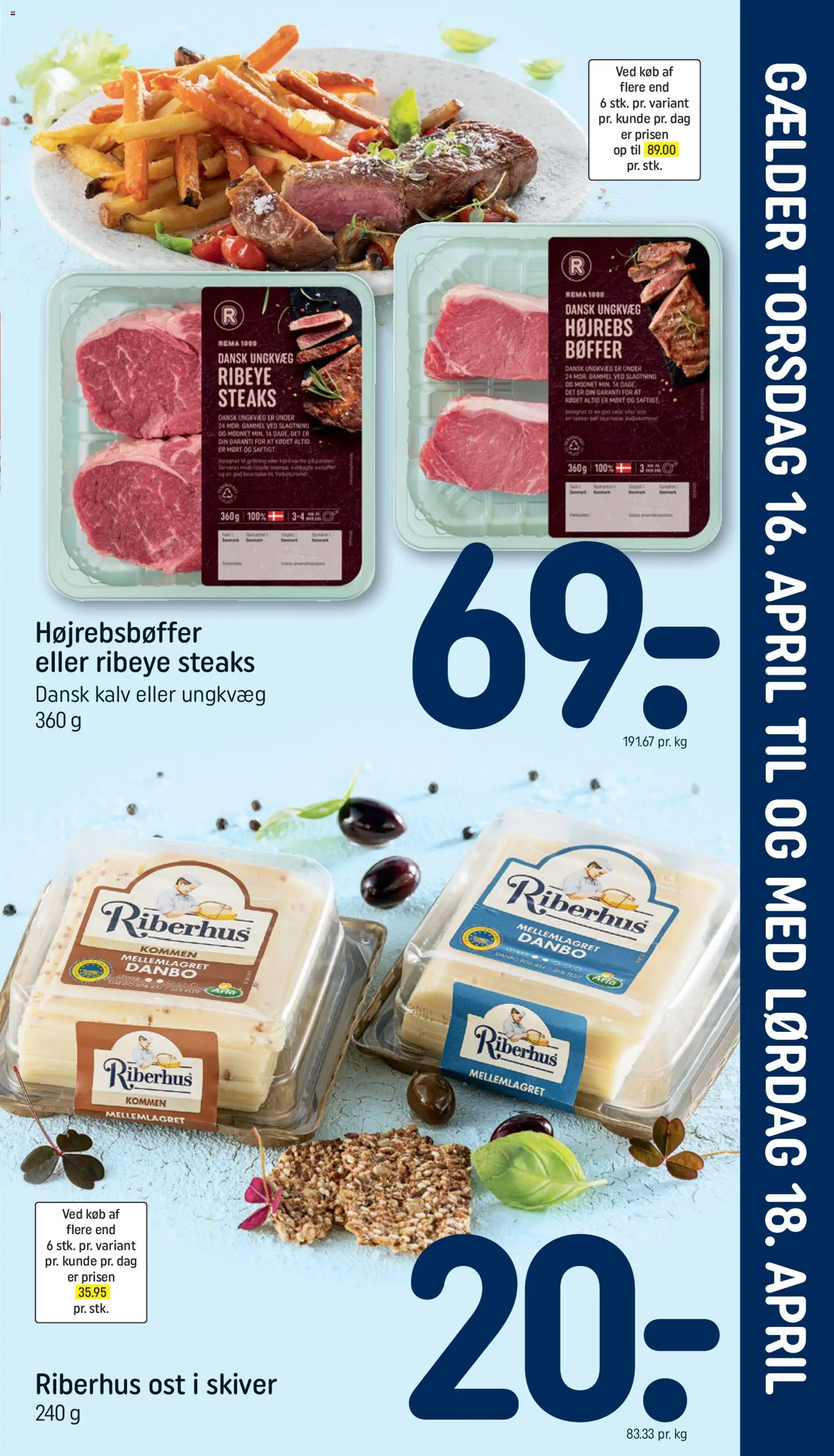 Eksempel på tilbudsavis Rema 1000 - Indstik fra butik Rema 1000 gyldig fra 16/04/2026