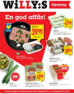 Förhandsgranska reklamblad Aktuella reklamblad Willys Hemma från butik Willys gäller från 10/11/2025